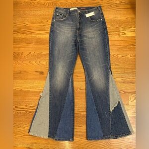 Anthropologie ‎ × Patchwork Ultra High-rise Flare Jeans